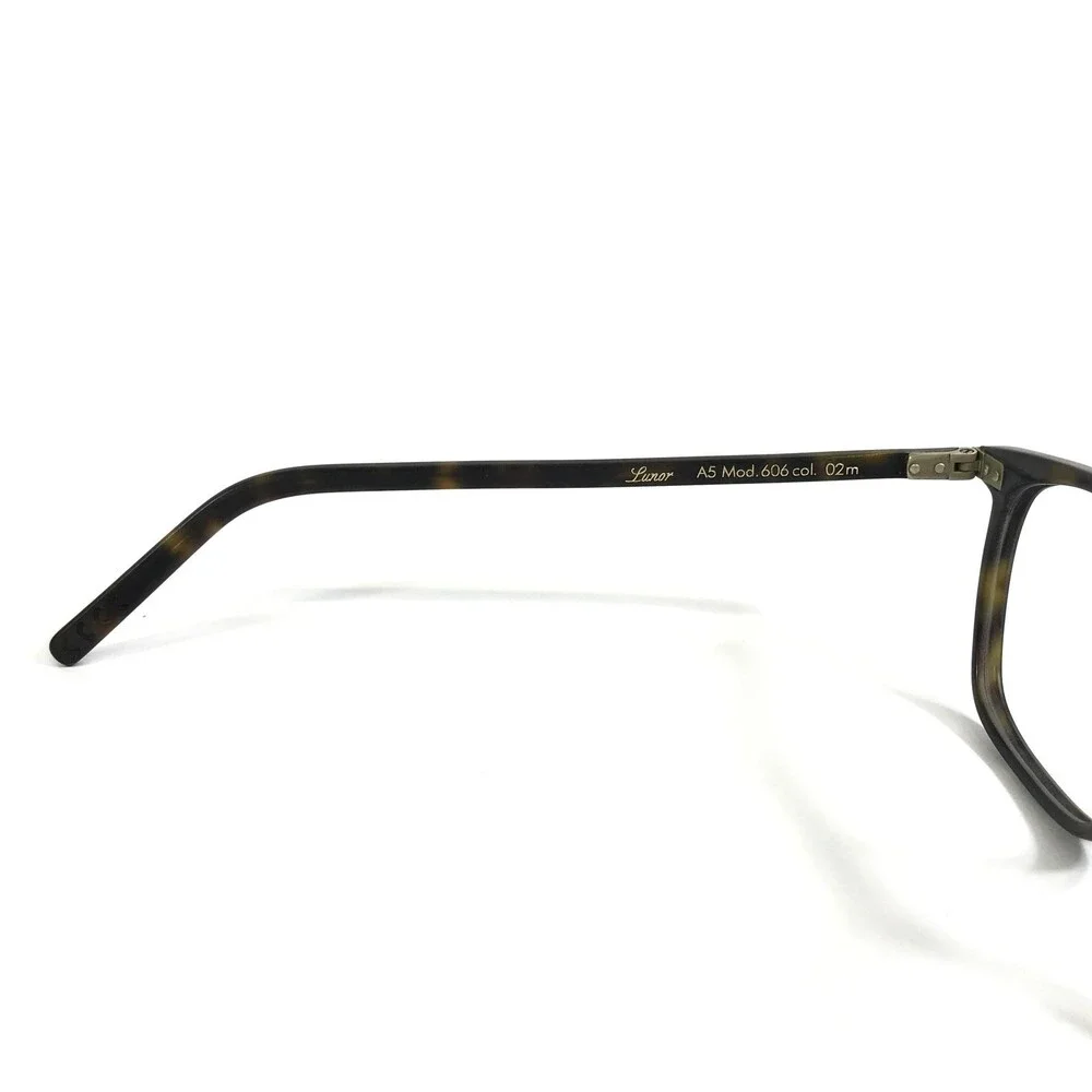 Lunor Eyeglasses Frames A5 Mod.606 col.02m Brown Tortoise Full Rim 54-18-146